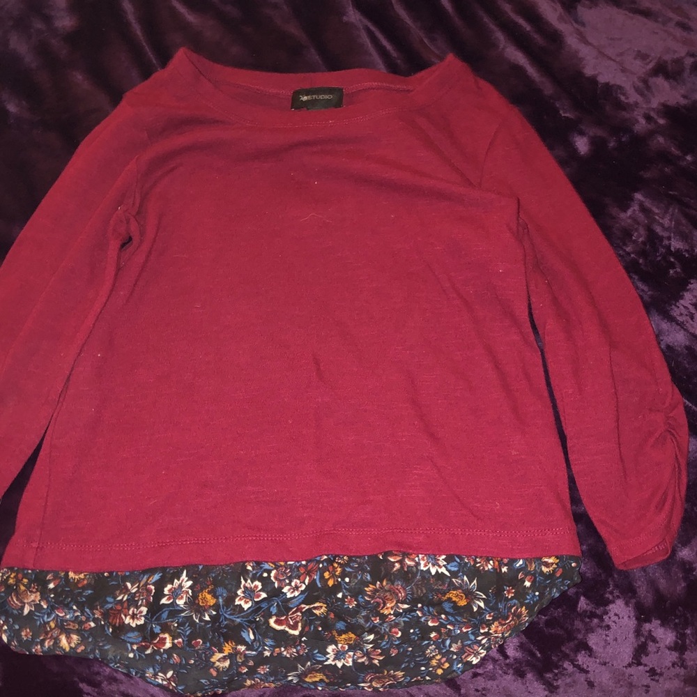 Red blouse